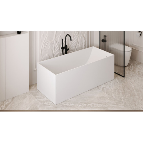 Ванна из искусственного камня ABBER Stein AS9640-1.7 белая матовая