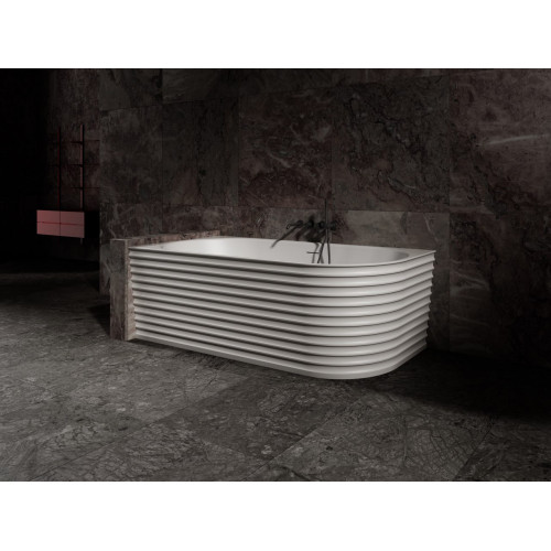 Ванна из искусственного камня ABBER Stein AS9651 L белая матовая