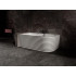 Ванна из искусственного камня ABBER Stein AS9651 L белая матовая