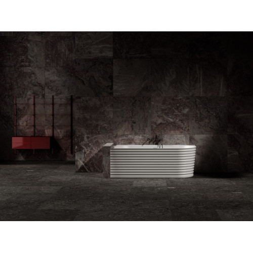 Ванна из искусственного камня ABBER Stein AS9651 L белая матовая