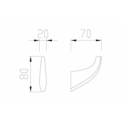 Крючок ABBER Nord AA1550B черный матовый