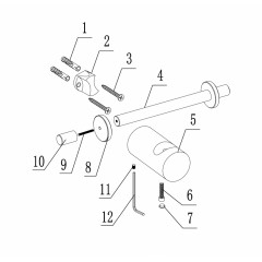 Крючок двойной ABBER Osten 316 AA1852BG золото брашированное