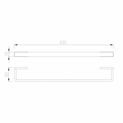 Полотенцедержатель ABBER Westen AA1754 хром