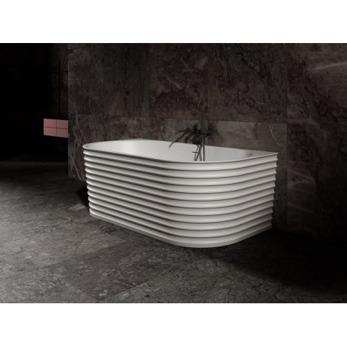 Ванна из искусственного камня ABBER Stein AS9652 белая матовая