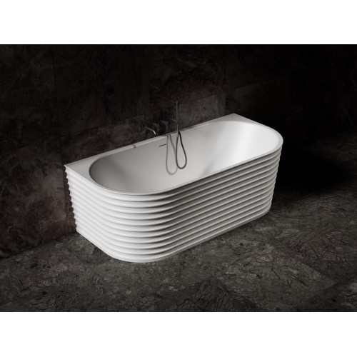 Ванна из искусственного камня ABBER Stein AS9652 белая матовая