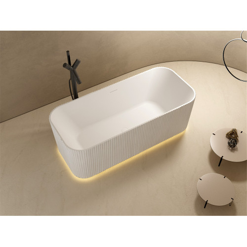 Ванна из искусственного камня ABBER Stein AS9663 белая матовая