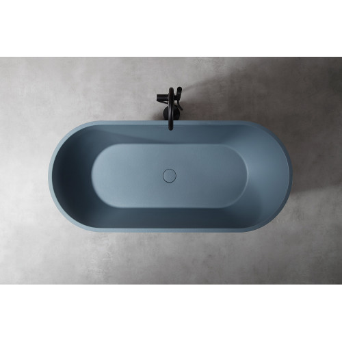 Ванна из искусственного камня ABBER Frankfurt AM9941G серая матовая