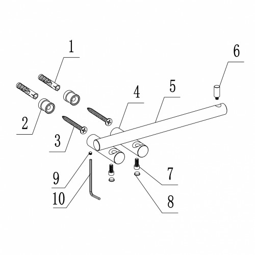Бумагодержатель ABBER Osten 316 AA1831BGG оружейная сталь брашированная