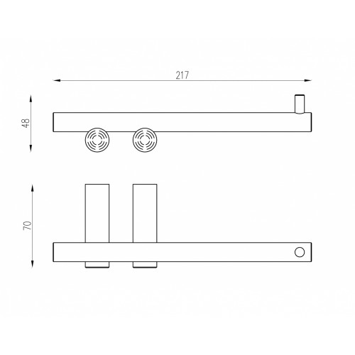 Бумагодержатель ABBER Osten 316 AA1831BGG оружейная сталь брашированная