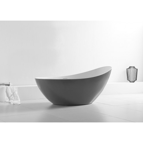 Акриловая ванна ABBER AB9233G серая