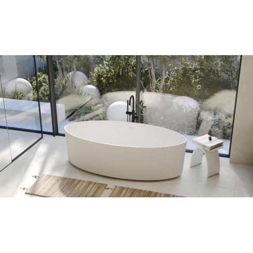 Ванна из искусственного камня ABBER Stein AS9627 белая матовая