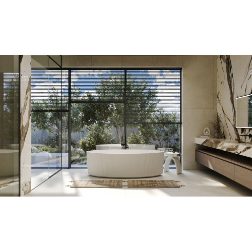 Ванна из искусственного камня ABBER Stein AS9627 белая матовая