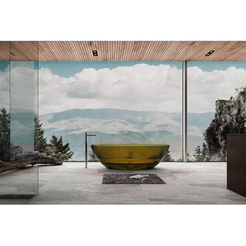 Прозрачная ванна ABBER Kristall AT9702Vesuvian оливковая