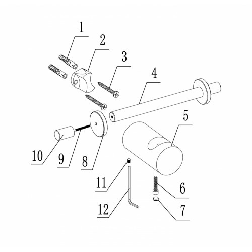 Крючок двойной ABBER Osten 316 AA1852BGG оружейная сталь брашированная