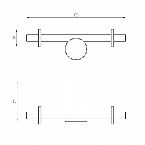 Крючок двойной ABBER Osten 316 AA1852BGG оружейная сталь брашированная
