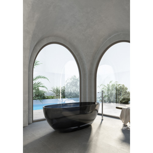 Прозрачная ванна ABBER Kristall AT9701Onyx черная