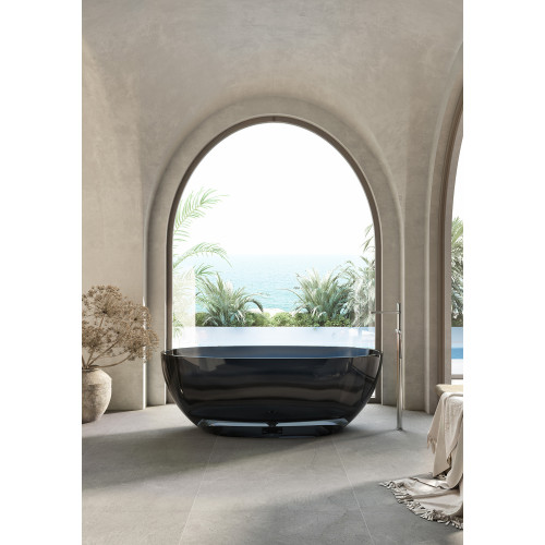 Прозрачная ванна ABBER Kristall AT9701Onyx черная