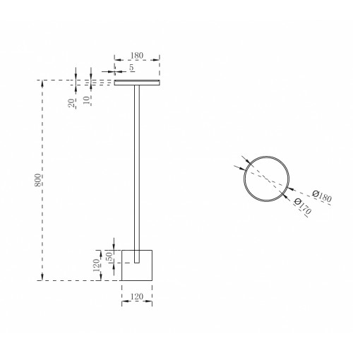 Стойка для ванной комнаты ABBER Stein AS1634 белая матовая