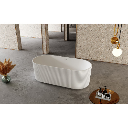 Ванна из искусственного камня ABBER Stein AS9601 белая матовая