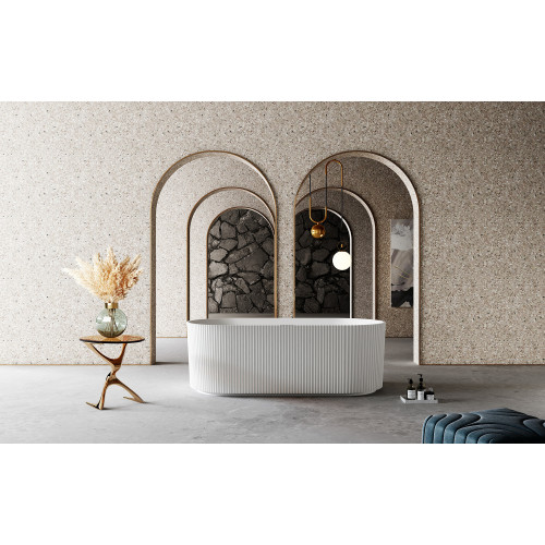 Ванна из искусственного камня ABBER Stein AS9601 белая матовая