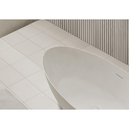 Ванна из искусственного камня ABBER Stein AS9625-1.6 белая матовая