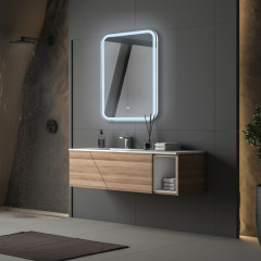 Зеркало ABBER See AG6106S с подсветкой, сенсорный выключатель, диммер