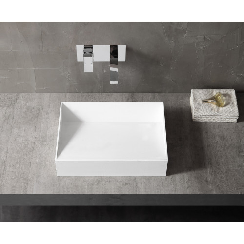 Раковина накладная ABBER Stein AS2623 белая матовая