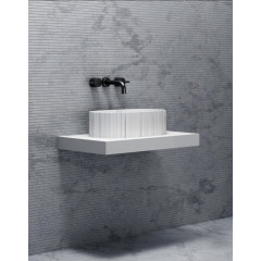 Раковина накладная ABBER Stein AS2655 белая матовая