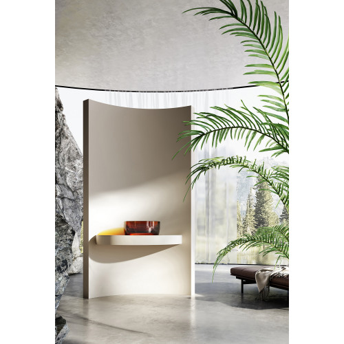 Раковина накладная прозрачная ABBER Kristall AT2804Opal коричневая