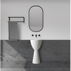 Раковина отдельностоящая ABBER Stein AS2507 белая матовая