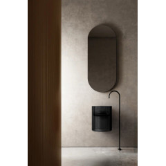 Раковина подвесная прозрачная ABBER Kristall AT2704Onyx черная