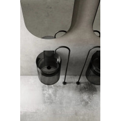 Раковина подвесная прозрачная ABBER Kristall AT2704Onyx черная