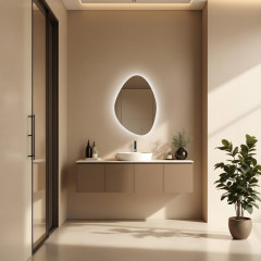 Зеркало ABBER Teil AG6502S с подсветкой, бесконтактный выключатель, диммер