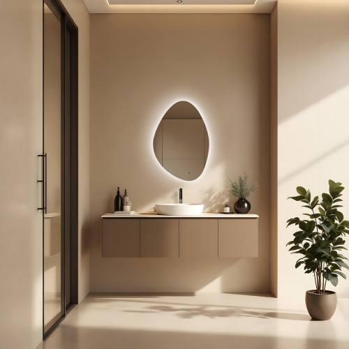 Зеркало ABBER Teil AG6502S с подсветкой, бесконтактный выключатель, диммер