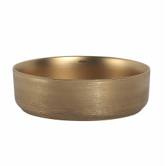 Раковина накладная ABBER Bequem AC2109BGM золото матовое