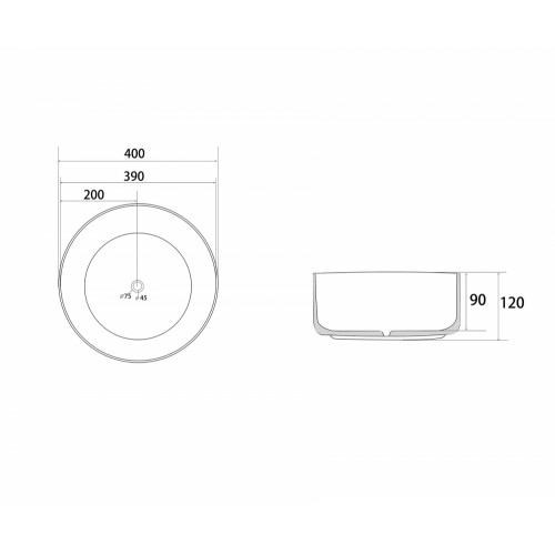 Раковина накладная ABBER Bequem AC2109RG розовое золото