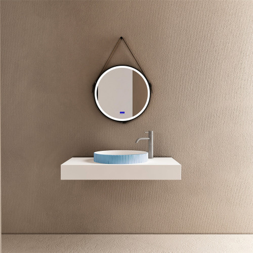 Раковина накладная ABBER Stein AS2604Blau голубая