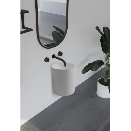 Раковина подвесная ABBER Stein AS2624 белая матовая