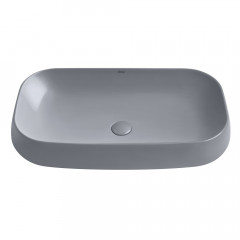 Раковина накладная ABBER Rechteck AC2210MG серая матовая