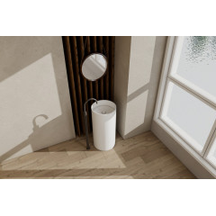 Раковина отдельностоящая ABBER Stein AS2516-H белая матовая