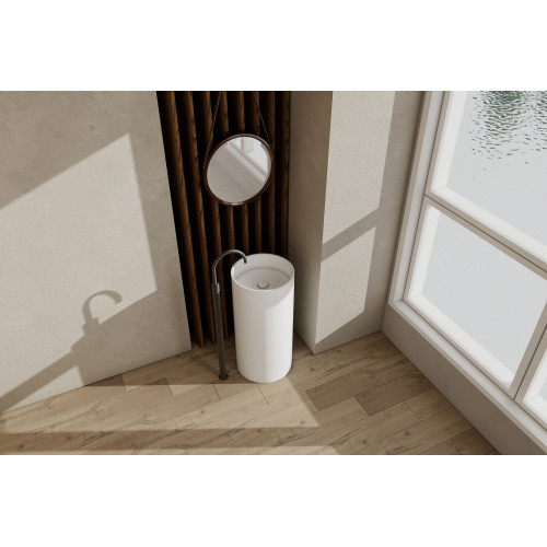 Раковина отдельностоящая ABBER Stein AS2516-H белая матовая