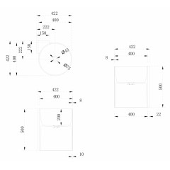 Раковина подвесная ABBER Stein AS2625 белая матовая