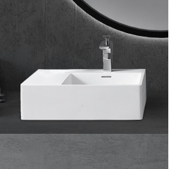 Раковина подвесная ABBER Stein AS2644 R белая матовая