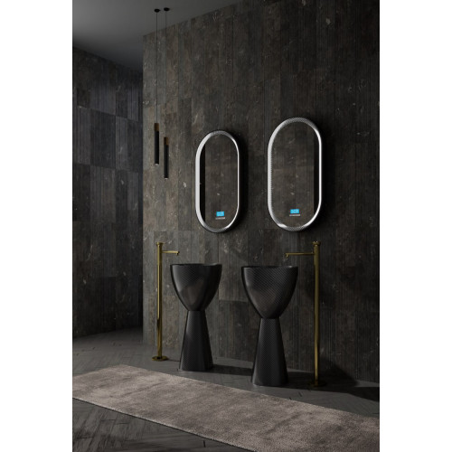 Раковина отдельностоящая карбоновая ABBER Karbon AK2003 черная