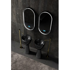 Раковина отдельностоящая карбоновая ABBER Karbon AK2003 черная