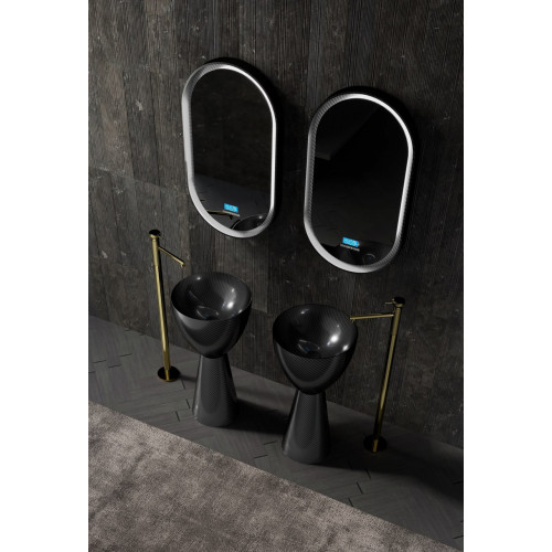 Раковина отдельностоящая карбоновая ABBER Karbon AK2003 черная