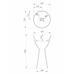 Раковина отдельностоящая карбоновая ABBER Karbon AK2003 черная
