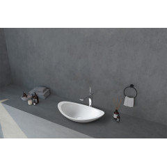 Раковина накладная ABBER Stein AS2606 белая матовая