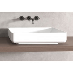 Раковина накладная ABBER Stein AS2629 белая матовая