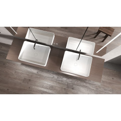 Раковина накладная ABBER Stein AS2629 белая матовая